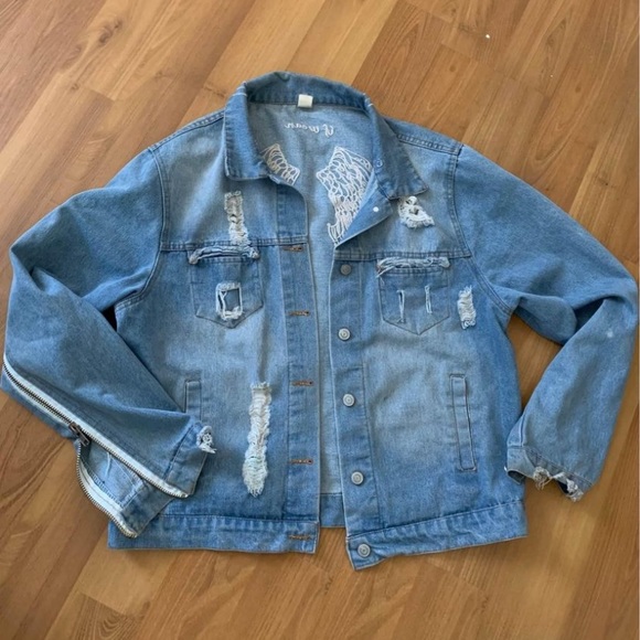 Denim Angel Wing Jacket - Picture 2 of 2